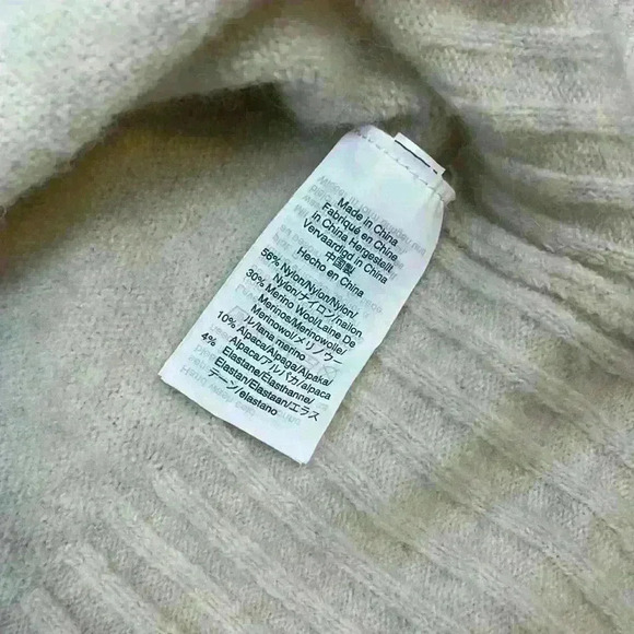 Madewell Cream Soft Turtleneck Sweater Size M - Picture 6 of 10